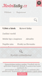 Mobile Screenshot of modnilatky.cz